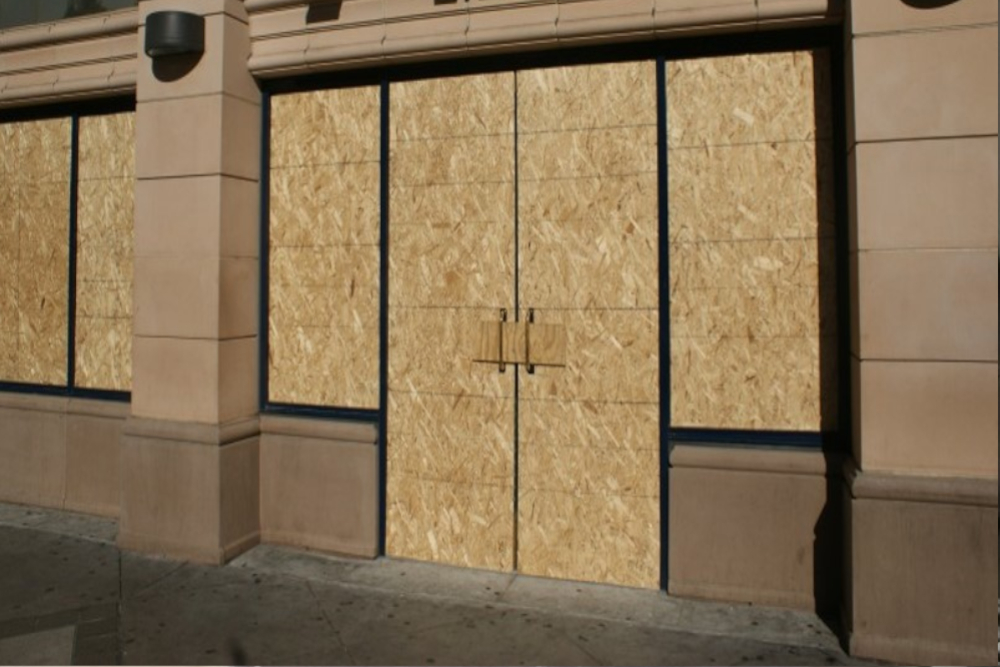 Boarding Up in Mile End, Stepney, E1